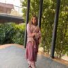 Velvet Pakistani Style Kurta Set - Image 4