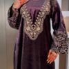 Velvet Pakistani Style Kurta Set