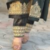 Velvet Embroidered Kurta Set - Image 4