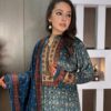 Velvet Printed Kurta Set
