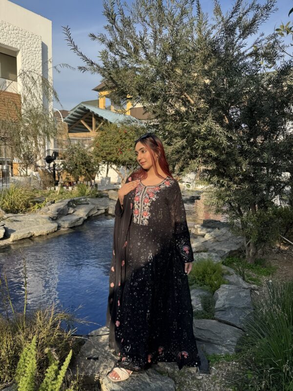 Glamour Sequin Embroidered Anarkali Suit - Image 4