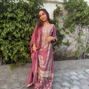 Royal Elegance Silk Sharara Suit