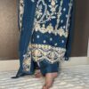 Party Wear Embroidered Suit - Image 3