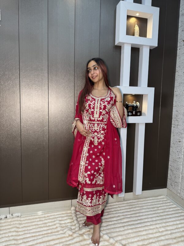 Party Wear Embroidered Suit