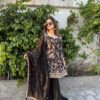 Chinon Embroidered Sharara Set with Dupatta